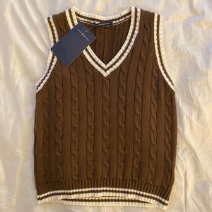 *RARE* Brandy Melville Brown Sweater Vest